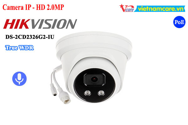 Camera IP Dome hồng ngoại Hikvision DS-2CD2326G2-IU