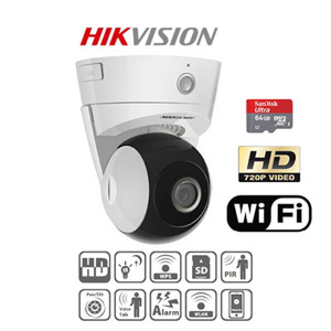 Camera IP dome PTZ wifi hồng ngoại 1MP Hikvision DS-2CD2Q10FD