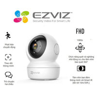 Camera IP Ezviz C6N 1G2WF 2MP 15fps - Wi-Fi; Âm thanh 2 chiều; Cảm biến 1.4"; H.264; IR 10m; LAN; microSD max 256GB