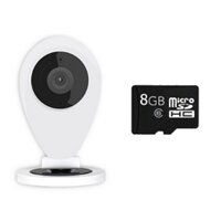 Camera IP giám sát ngày đêm Mini YYZ30 (Trắng) và thẻ nhớ 8GB