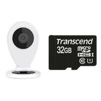 Camera IP giám sát ngày đêm Mini YYZ30 (Trắng) và thẻ nhớ 32GB