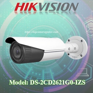 Camera IP Hikvision DS-2CD2621G0-IZS - hồng ngoại, 2.0 Megapixel