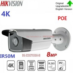 Camera IP Hikvision DS-2CD2T83G0-I8 - 8MP