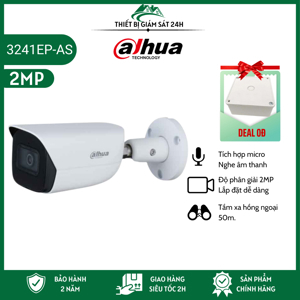 Camera IP hồng ngoại Dahua IPC-HFW3241EP-AS - 2MP