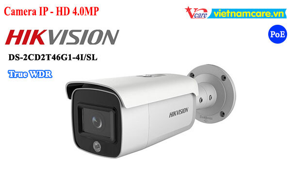 Camera IP hồng ngoại Hikvision DS-2CD2T46G1-4I/SL - 4MP