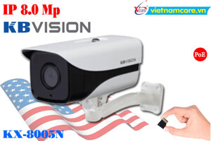 Camera IP hồng ngoại KBVISION KX-8005N - 8.0 Megapixel