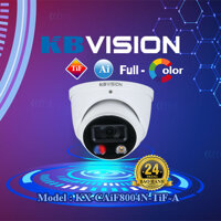 Camera IP Kbvision 8.0MP KX-CAiF8004N-TiF-A tích hợp Micro và loa, báo động chủ động đèn Led 30m