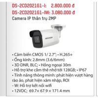 Camera ip không dây Hikvision DS-2CD2021G1-I(W) 2.0mp full HD 30mIR Chính hãng