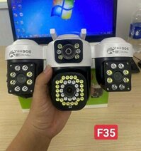 CAMERA IP KHÔNG DÂY YOOSEE F35 - 4 ỐNG KÍNH 3 MÀN HÌNH - 2 ỐNG KÍNH TRÁI PHẢI XOAY - NGOÀI TRỜI