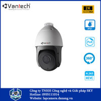 Camera IP pan-tilt-zoom Vantech trong nhà xoay 360 VP-4R0425P