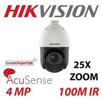 Camera IP Speed Dome 4MP HIKVISION DS-2DE4425IW-DE T5 Zoom Quang 25X, POE và khe thẻ nhớ - hàng chính hãng