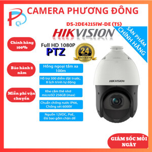 Camera IP Speed Dome Hikvision DS-2DE4425IW-DE - 4MP