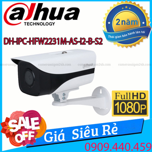 Camera IP Starlight 2MP Dahua DH-IPC-HFW2231M-AS-I2-B-S2