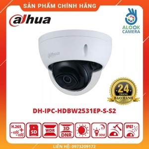 Camera IP Starlight DAHUA IPC-HDBW2531EP-S-S2, 5.0MP