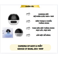 Camera IP Wifi 2 mắt EZVIZ C7 Dual 2K+ 4MP