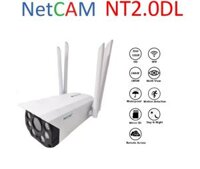 Camera IP wifi giám sát ngoài trời NetCAM NT2.0DL, Độ phân giải 2.0MP, Hỗ trợ đèn LED ghi hình ban đêm có màu - Hàng Chính Hãng - KHÔNG KÈM THẺ NHỚ
