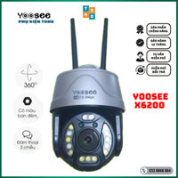 Camera IP Wifi ngoài trời Yoosee X6200 3.0mp (in logo 5.0mp) xoay 360 PTZ Full HD quay đêm có màu