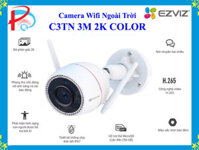 Camera IP Wifi Ngoài Trời EZVIZ C3TN 3MP 2K Color Night Vision Tích Hợp Ai - Có Màu Ban Đêm - Đàm Thoại 2 Chiều - Hàng Chính Hãng - Chỉ Có Camera