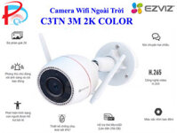 Camera IP Wifi Ngoài Trời EZVIZ C3TN 3MP 2K Color Night Vision Tích Hợp Ai - Có Màu Ban Đêm - Đàm Thoại 2 Chiều - Hàng Chính Hãng - Chỉ Có Camera
