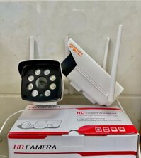 Camera IP Wifi Ngoài trời Yoosee GW-216S 2 Râu FullHD 1080P 6 LED trợ sáng đàm thoại 2 chiều Trắng Hàng Nhập Khẩu