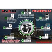 Camera IP Wifi Puratech PRC-208IPwd 2.0 – Bắt ngoài trời phát hiện chuyển động | Led Báo trộm