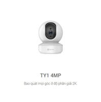 Camera IP Wifi Trong Nhà EZVIZ TY1 2K 4MP - Hàng Chính Hãng - Thẻ 128G