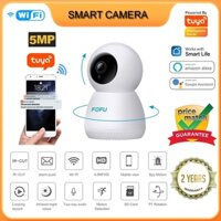 Camera IP Wifi TuyaSmart Tiếng Việt quay đêm siêu nét 360 độ phân giải FULL HD 5.0MP Không Dây- Camera trong nhà