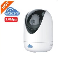 Camera IP Wifi Vitacam C1290 New 2021 3.0Mp Ultra HD, Quan Sát Ban Đêm Xoay 360 Độ - Hàng chính hãng - C3000 3MP - Chỉ Mua Camera