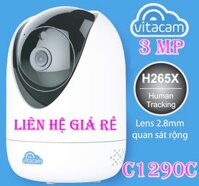 Camera IP Wifi Vitacam C1290 3.0Mp Ultra HD - HÀNG CHÍNH HÃNG - Chỉ Có Camera