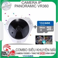 Camera IP YooSee VR360 panoramic ốp trần - Tặng kèm thẻ nhớ 64GB