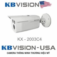 Camera KBVision 2.0M KX-2003C4 hồng ngoại 80M 4 IN 1 thân Kim loại siêu bền - Hàng chính hãng bảo hành 2 năm