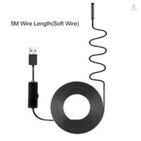Camera kiểm tra ống nội soi công nghiệp Tích hợp 8 đèn LED Ống kính 8 mm IP67 Nội soi USB chống nước (Dây mềm 5m)