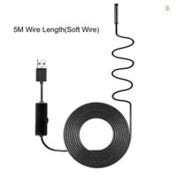 Camera kiểm tra ống nội soi công nghiệp Tích hợp 8 đèn LED Ống kính 8 mm IP67 Nội soi USB chống nước (Dây mềm 5m)
