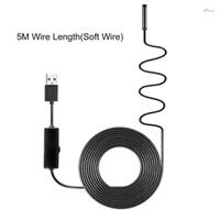 Camera kiểm tra ống nội soi công nghiệp Tích hợp 8 đèn LED Ống kính 8 mm IP67 Nội soi USB chống nước (Dây mềm 5m)