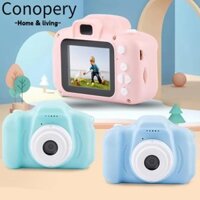 Camera kỹ thuật số Mini CONOPERY, Camera nhỏ màn hình HD 1080P 2 Inch, Dễ thương có thể chụp ảnh HD Video Đồ chơi hoạt hình Máy quay phim cho trẻ em