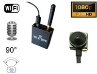 Camera lỗ cắm siêu nhỏ FULL HD góc 90 ° + âm thanh - Mô-đun Wifi DVR để giám sát trực tiếp