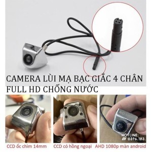 Camera lùi cho ô tô, camera lùi cao cấp mạ crom