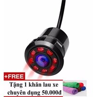 camera lùi có dây camera lùi cho ô tô camera lui gia bao nhieu cach lap dat camera lui các loại camera- Camera lùi 8 LED chuyên ban đêm FULL HD Chống nước Góc quay rộng - TẶNG KHĂN LAU XE CAO CẤP TB2019