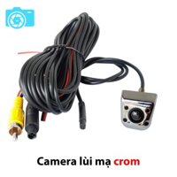 Camera lùi hồng ngoại, vỏ crom, jack AV, dùng cho màn hình LCD, TFT, DVD, android.