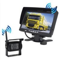 Camera lùi không dây kèm màn hình 7 inch, có hồng ngoại sử dụng ban đêm 12v-24v