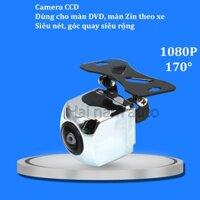 Camera lùi ô tô, vỏ crom, độ phân giải 1080P, góc quan sát 170 độ, dùng cho màn DVD, màn zin theo xe
