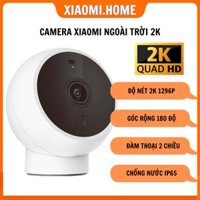 Camera mini Xiaomi ngoài trời 2K, góc rộng 180 độ, đàm thoại 2 chiều, chống nước IP65