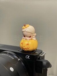 Camera Mới Hot Shoe Lens Cover Limited Chính Hãng Bubble Mart Bí Ngô Dễ Thương Fuji Camera Hot Shoe Cover Nikon Canon Sony Crea