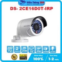 Camera ngoài trời, camera thân hồng ngoại 2MP Hikvision DS-2CE16D0T-IRP-Hàng chính hãng