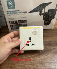 Camera ngụy trang ổ cắm điện Simon xem từ xa