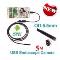 Camera nội soi 5.5mm - dài 5m cho điện thoại và máy tính