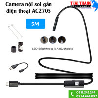Camera nội soi gắn điện thoại Android 5m AC2705