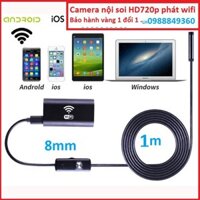 Camera Nội soi phát Wifi chuẩn HD720p cáp mềm dây dài 1m