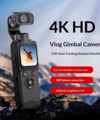 Camera Pocket TF-M105 4K | Máy quay phim cầm tay đa năng có màn hình, Có Wifi