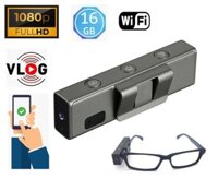 Camera POV Vlog thể thao dành cho kính có độ phân giải FULL HD + WiFi + 16GB